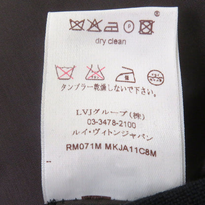 Quality□Louis Vuitton 100% Cotton Lv Logo Button Single Blue Leather