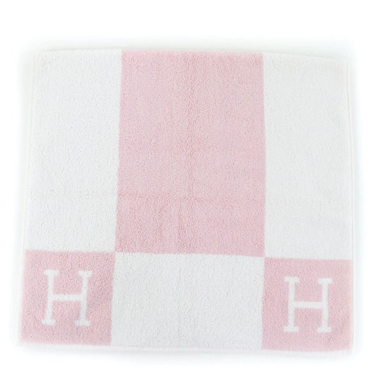 Unused Itemhermes Avalon 100% Cotton H Logo Bath Towel Pink White Made
