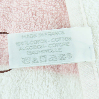 Unused Itemhermes Avalon 100% Cotton H Logo Bath Towel Pink White Made