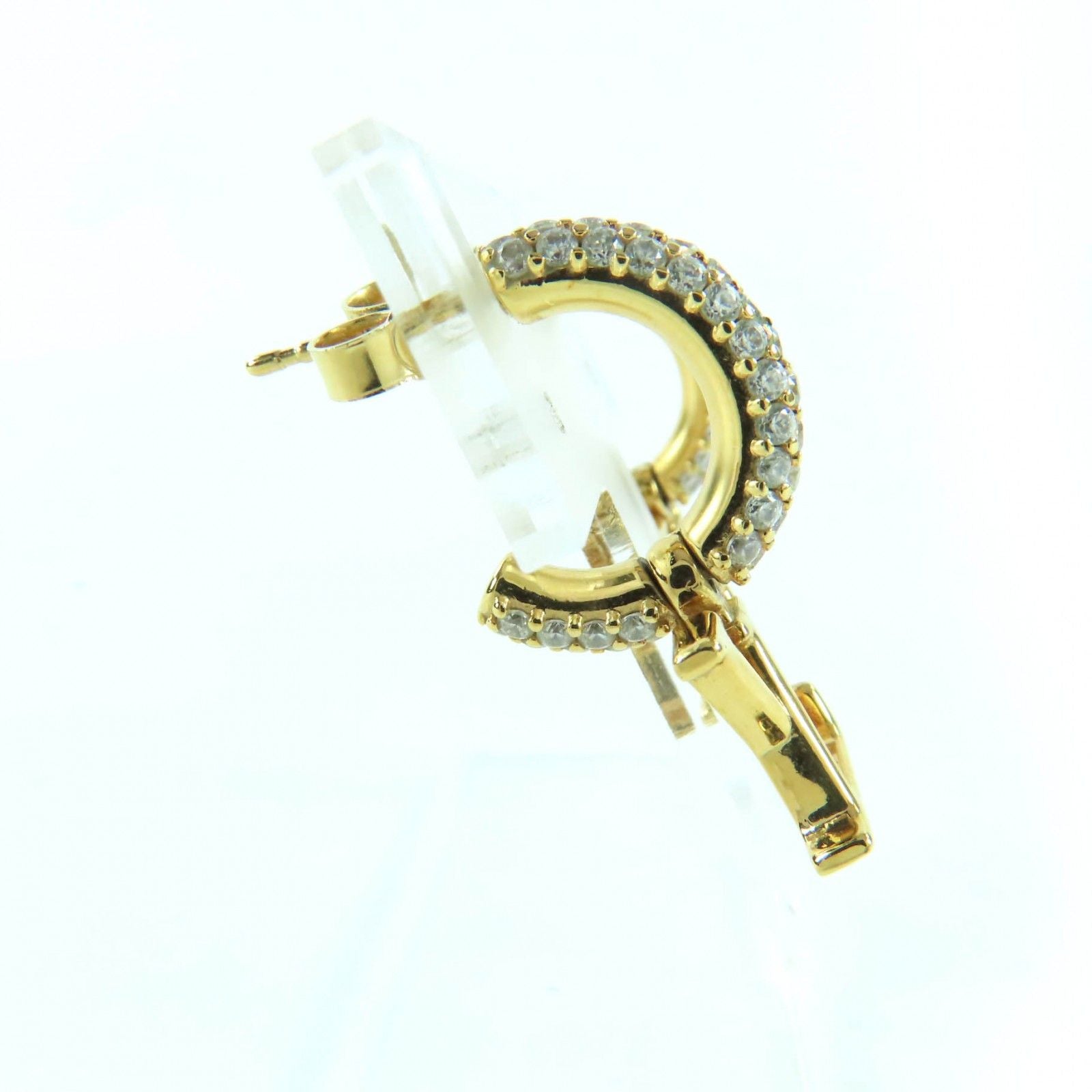 Louis Vuitton M01732 Earrings Hoop/Lv Iconic Metal Strass