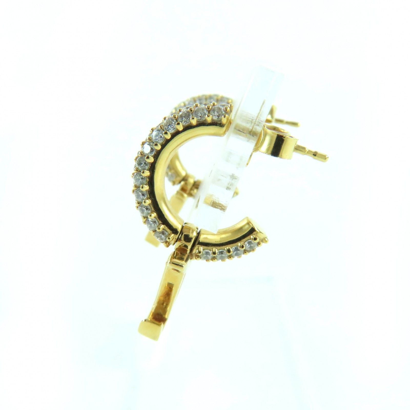 Louis Vuitton M01732 Earrings Hoop/Lv Iconic Metal Strass