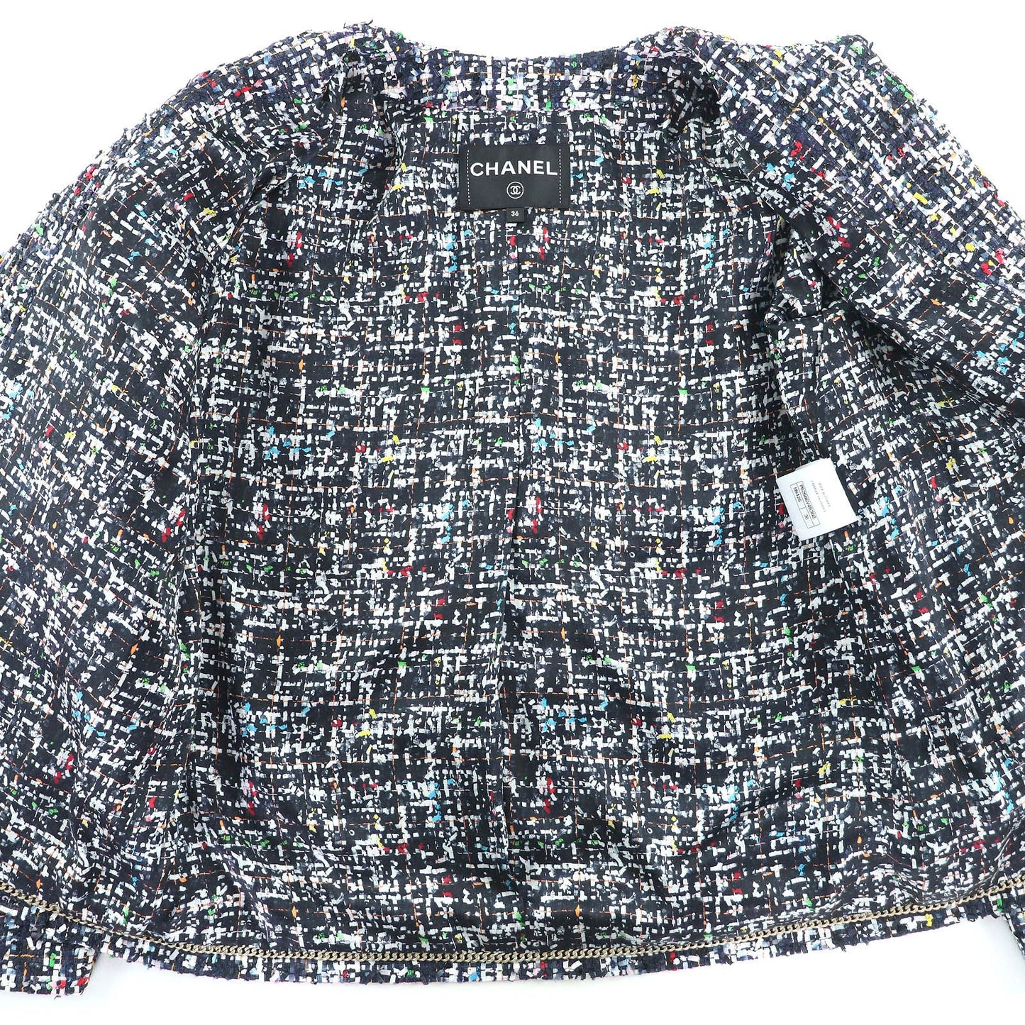 Extremely △Chanel 20c P62686 Here Mark Button Front