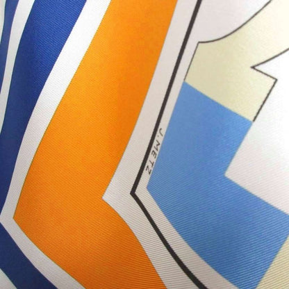 Hermes 2000 Boyfriend 90 Puzzle Scarf Silk Large Horse Pattern Multicolor