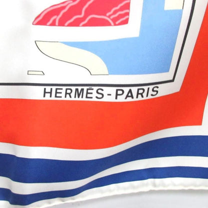 Hermes 2000 Boyfriend 90 Puzzle Scarf Silk Large Horse Pattern Multicolor