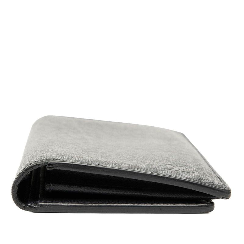 Louis Vuitton Taiga Portefeuille Brother M30502 Blue Marine Navy Leather Men's