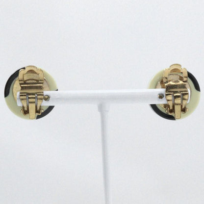 Chanel Cocomark Bicolor Plastic X Gold Plated Black White 02a Ladies 6.9g