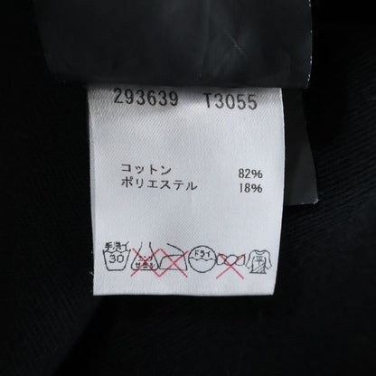 Balenciaga Half Sleeve Cotton One Piece Dress Women's Black 293639 T3055