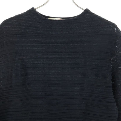 Balenciaga Half Sleeve Cotton One Piece Dress Women's Black 293639 T3055