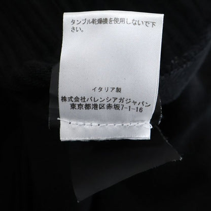 Balenciaga Half Sleeve Cotton One Piece Dress Women's Black 293639 T3055