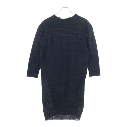 Balenciaga Half Sleeve Cotton One Piece Dress Women's Black 293639 T3055