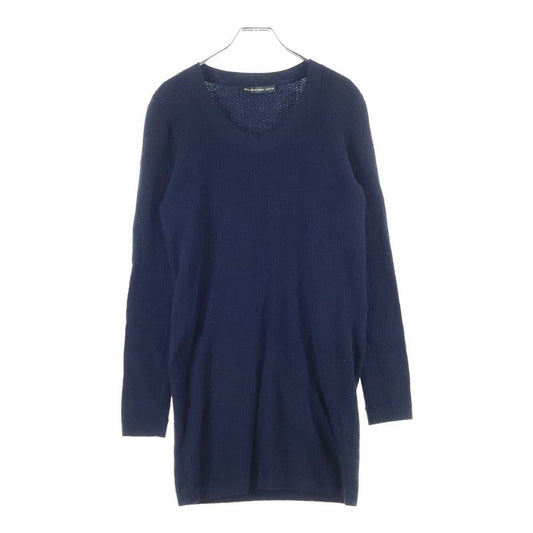Balenciaga Long Sleeve Knit Dress Women's Navy 273280 T1190