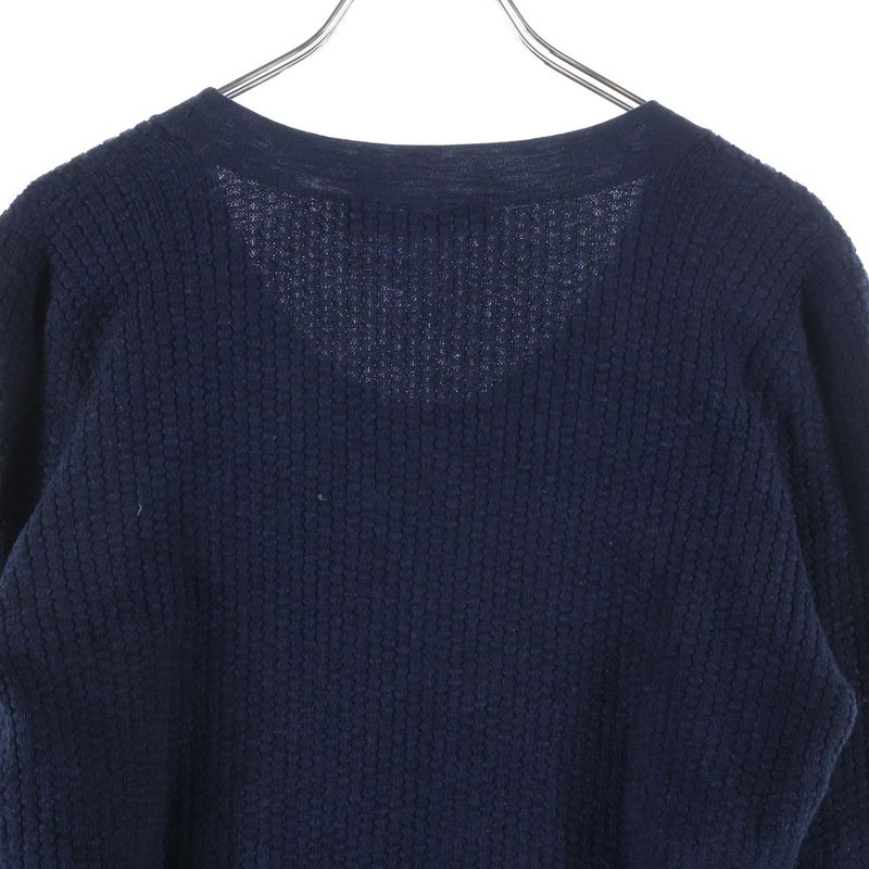 Balenciaga Long Sleeve Knit Dress Women's Navy 273280 T1190