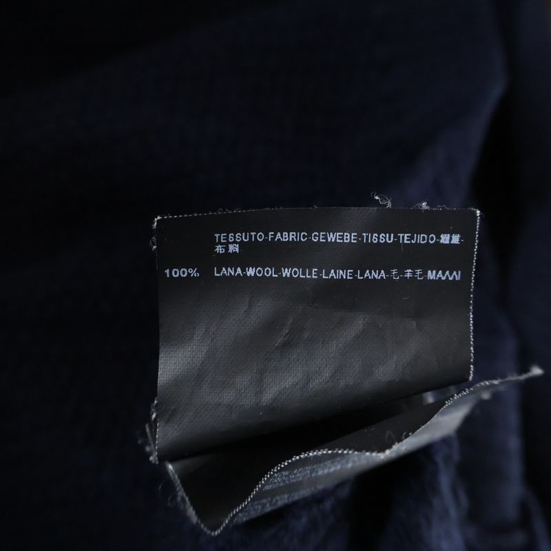 Balenciaga Long Sleeve Knit Dress Women's Navy 273280 T1190