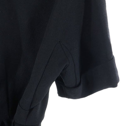 Balenciaga Short Sleeve Wool One Piece Dress Women's Black 246418 Tt749