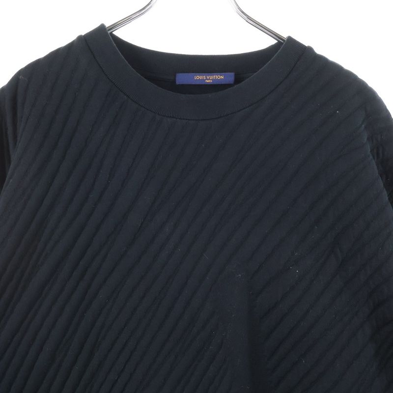 Louis Vuitton 22aw Monogram Crew Neck Sweatshirt Black Rm222v Ns0 Hny02w