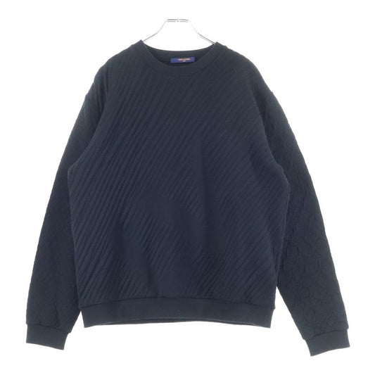 Louis Vuitton 22aw Monogram Crew Neck Sweatshirt Black Rm222v Ns0 Hny02w