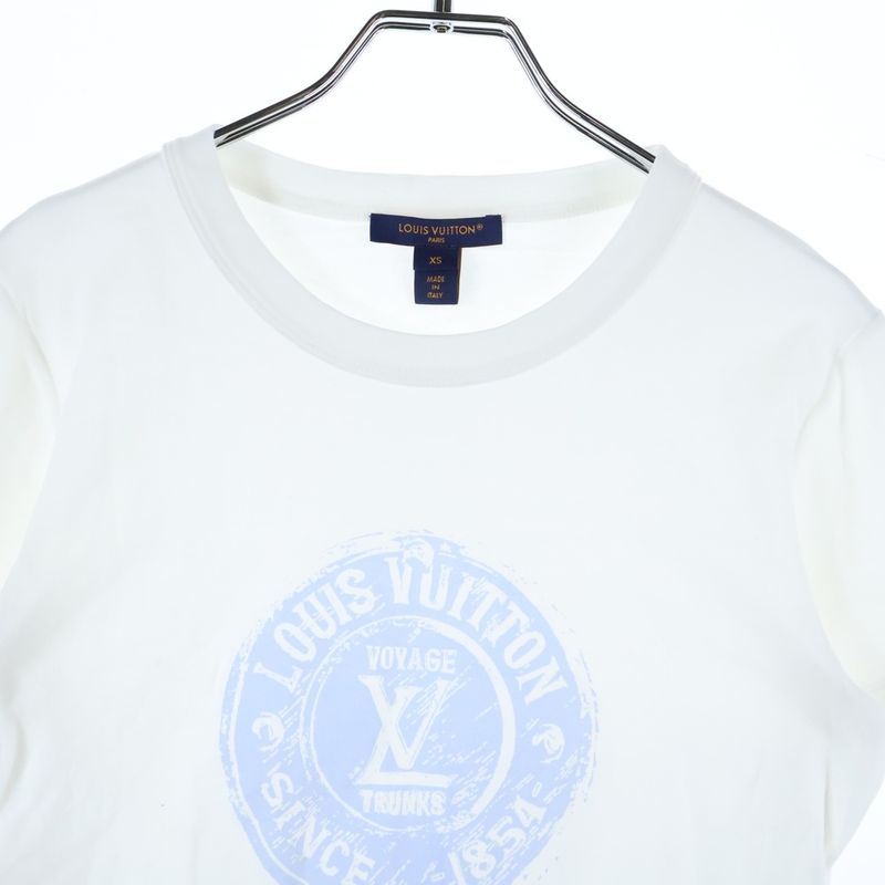 Louis Vuitton 25aw LV Logo Print Crew Neck Cropped Short Length Short Sleeve
