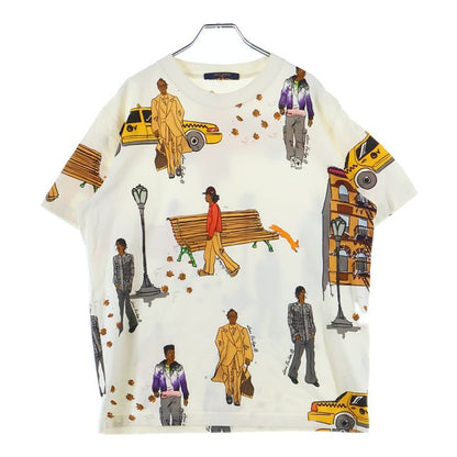 Louis Vuitton 19aw New Walkers Viral Allover Print Crew Neck Short Sleeve