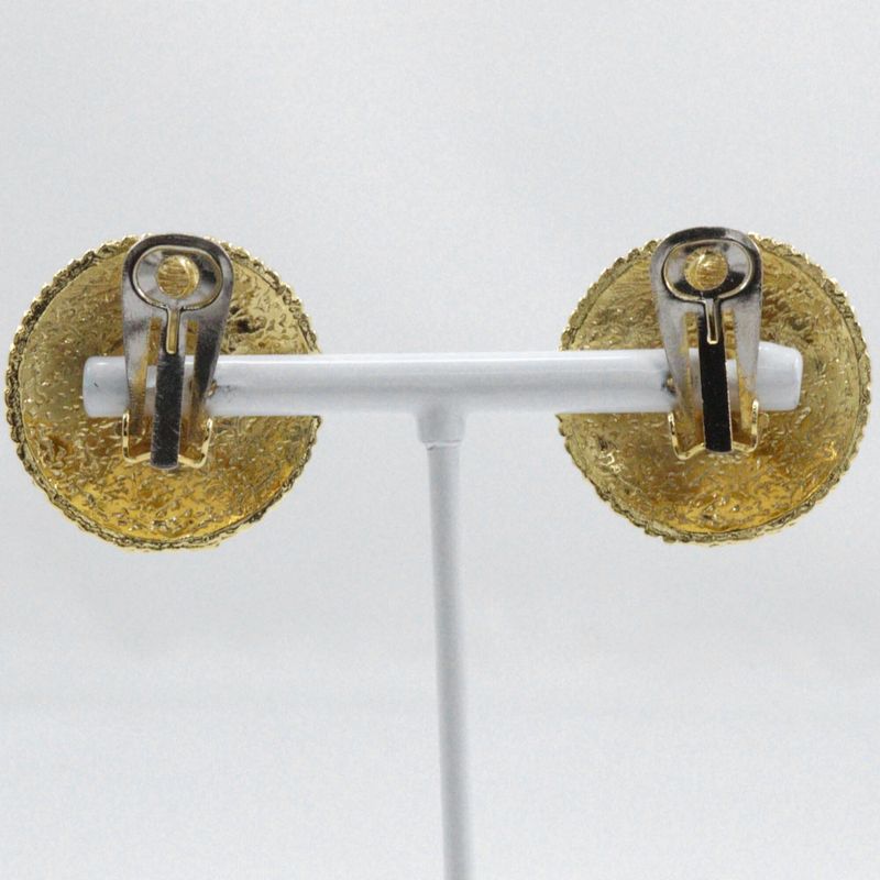 Chanel Coco Chanel Vintage Gold Plated Ladies 18.6g Earring