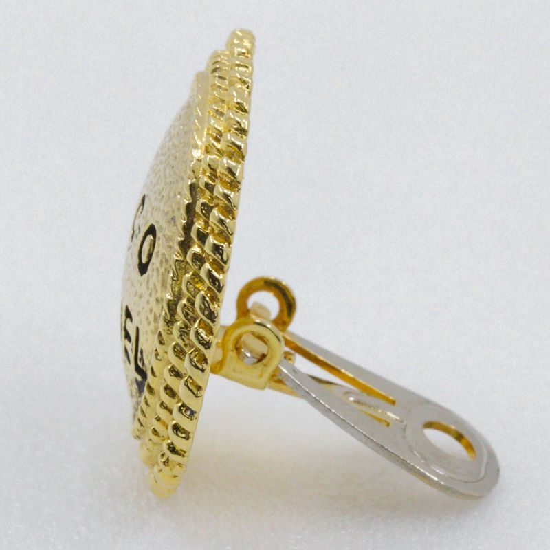 Chanel Coco Chanel Vintage Gold Plated Ladies 18.6g Earring