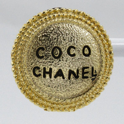 Chanel Coco Chanel Vintage Gold Plated Ladies 18.6g Earring