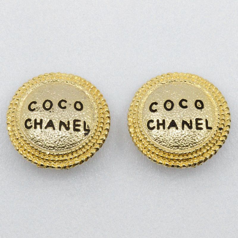 Chanel Coco Chanel Vintage Gold Plated Ladies 18.6g Earring
