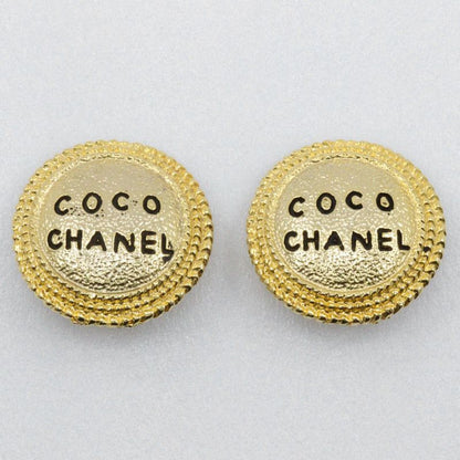 Chanel Coco Chanel Vintage Gold Plated Ladies 18.6g Earring