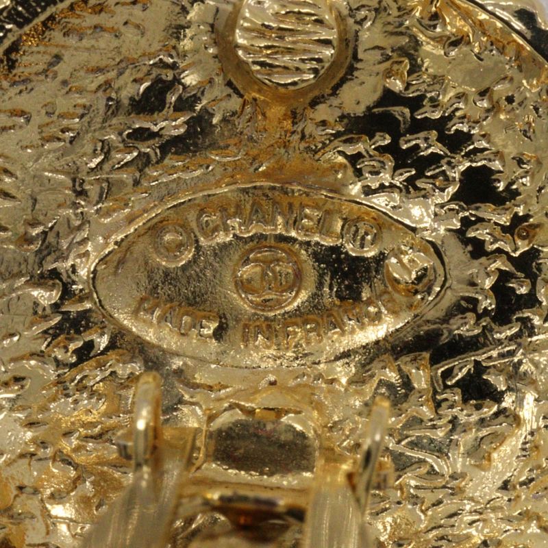 Chanel Coco Chanel Vintage Gold Plated Ladies 18.6g Earring