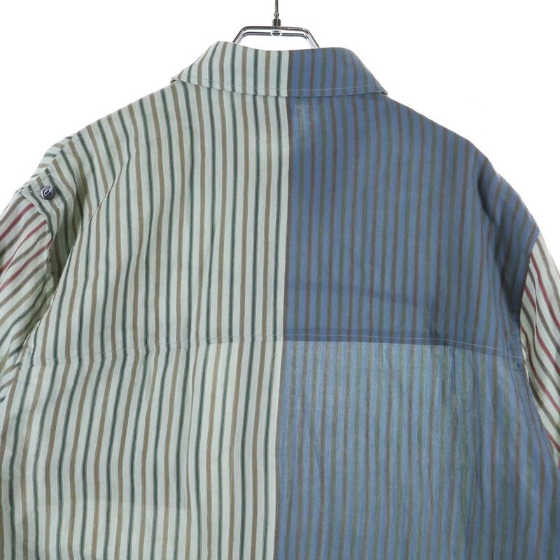 Loewe Paula's Ibiza Striped All Over Pattern Multicolor Pocket Short Sleeve