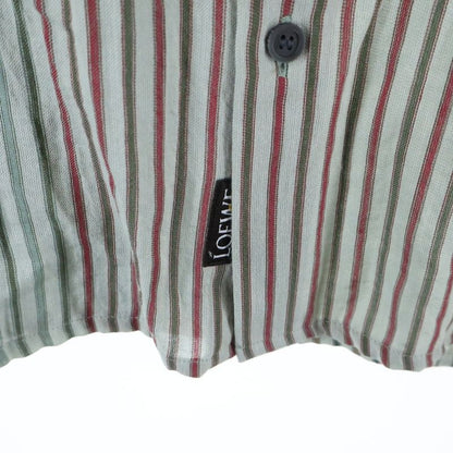 Loewe Paula's Ibiza Striped All Over Pattern Multicolor Pocket Short Sleeve