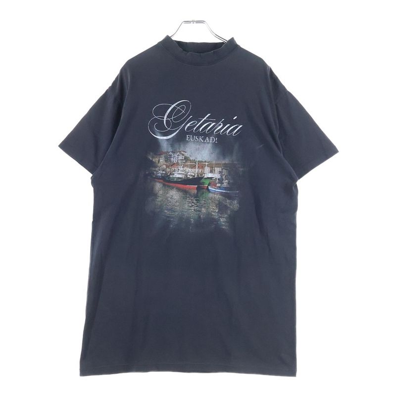 Balenciaga 25ss Oversize D T-Shirt Front Print Short Sleeve T-Shirt Cut and Sew