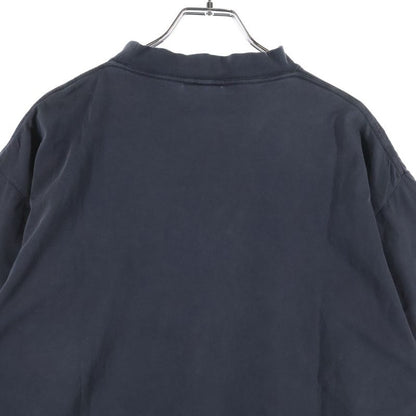 Balenciaga 25ss Oversize D T-Shirt Front Print Short Sleeve T-Shirt Cut and Sew