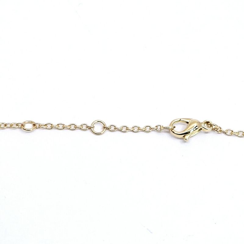 Chanel 18K Yellow Gold Coco Crush Pave Diamond Necklace 750yg Jewelry -