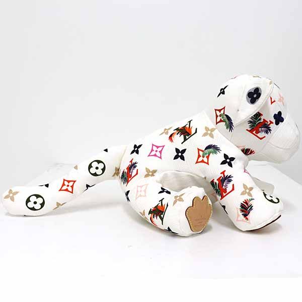 Louis Vuitton Dudu Taiga Plush Tiger Cotton Gi0735 White Multicolor A Rank