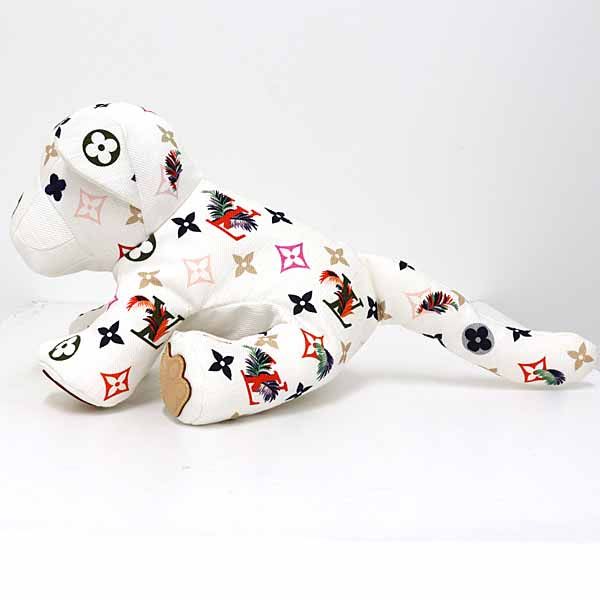 Louis Vuitton Dudu Taiga Plush Tiger Cotton Gi0735 White Multicolor A Rank