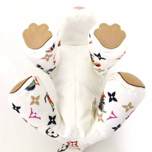 Louis Vuitton Dudu Taiga Plush Tiger Cotton Gi0735 White Multicolor A Rank