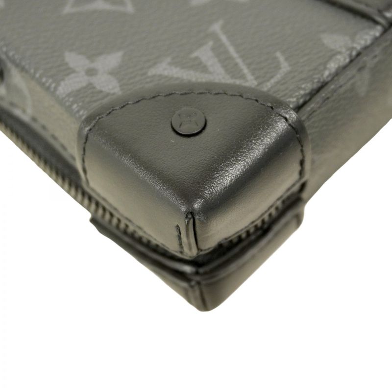 Louis Vuitton Shoulder Bag Monogram Eclipse Soft Trunk Wallet M69838 Black Men's