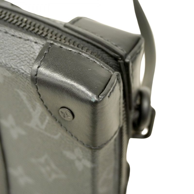 Louis Vuitton Shoulder Bag Monogram Eclipse Soft Trunk Wallet M69838 Black Men's