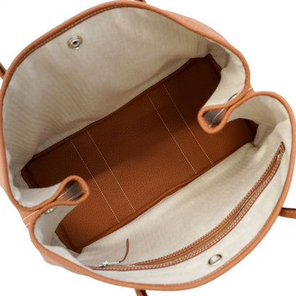 Hermes Tote Bag Garden Party PM Negonda Gold Silver Hardware D Engraved Ladies