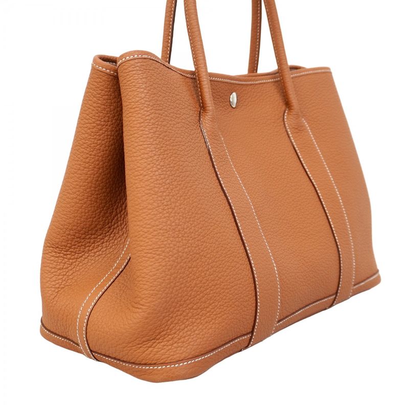 Hermes Tote Bag Garden Party PM Negonda Gold Silver Hardware D Engraved Ladies