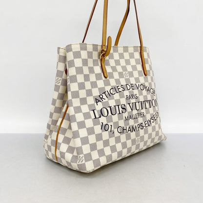 Louis Vuitton Tote Bag Damier Azure Cabas MM N41375 White Ladies