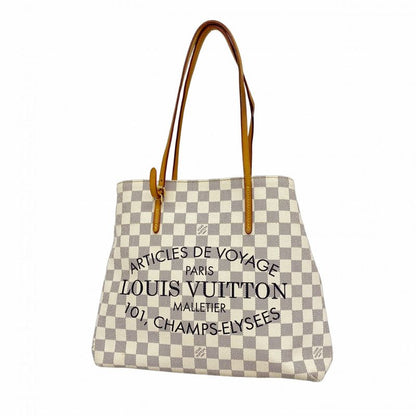 Louis Vuitton Tote Bag Damier Azure Cabas MM N41375 White Ladies