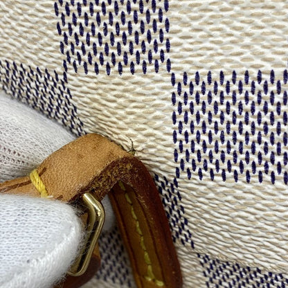 Louis Vuitton Tote Bag Damier Azure Cabas MM N41375 White Ladies