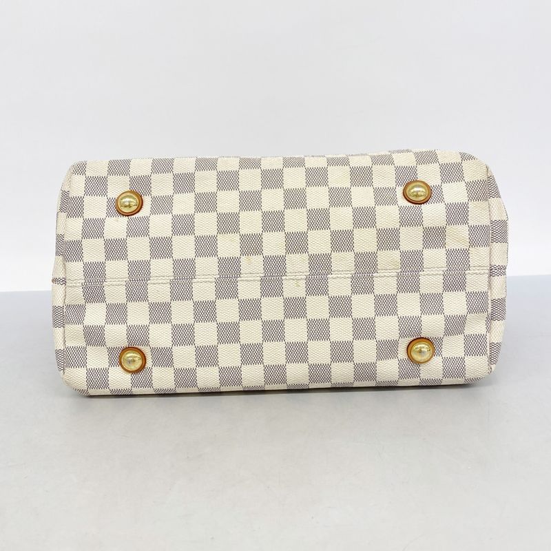 Louis Vuitton Tote Bag Damier Azure Cabas MM N41375 White Ladies