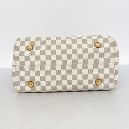 Louis Vuitton Tote Bag Damier Azure Cabas MM N41375 White Ladies