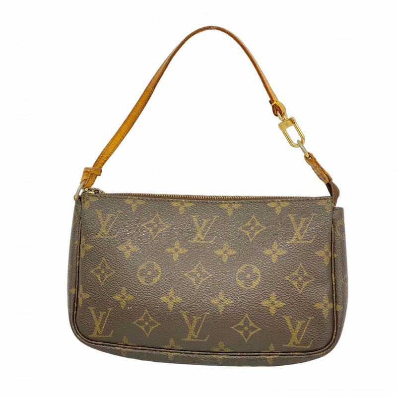 Louis Vuitton Pouch Monogram Pochette Accessoire M51980 Brown Ladies
