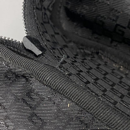 Gucci Boston Bag 002689 Nylon Black Silver Hardware Men Women Unisex