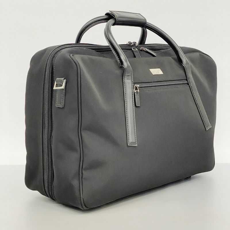 Gucci Boston Bag 002689 Nylon Black Silver Hardware Men Women Unisex