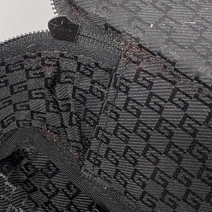 Gucci Boston Bag 002689 Nylon Black Silver Hardware Men Women Unisex