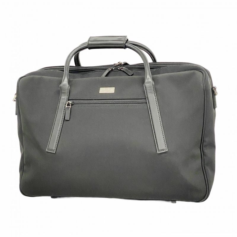 Gucci Boston Bag 002689 Nylon Black Silver Hardware Men Women Unisex